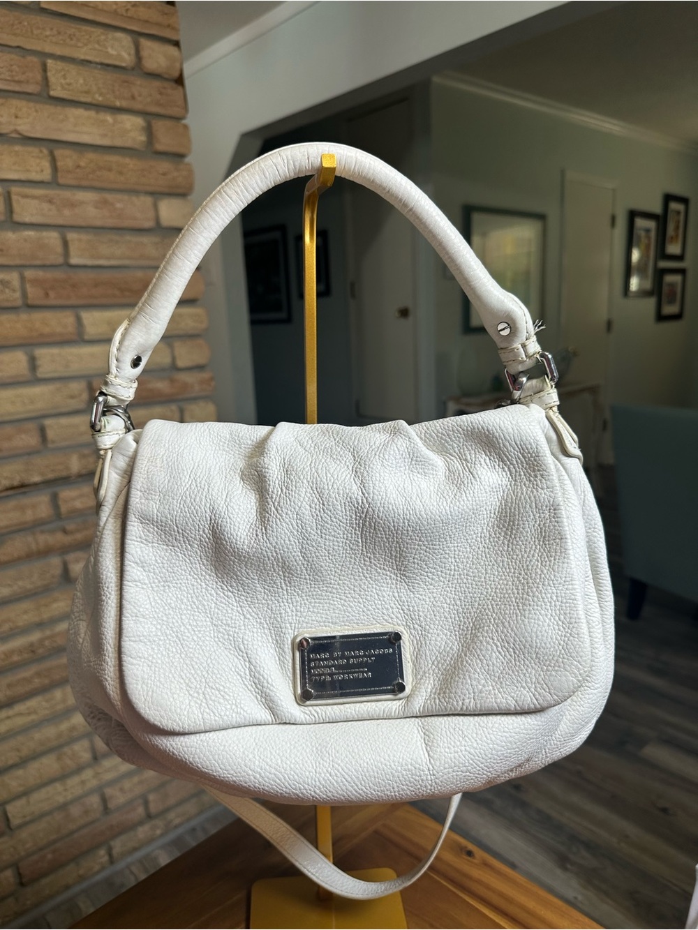 Marc by Marc Jacobs Classic Q Lil Ukita Bag in Off-White Leather